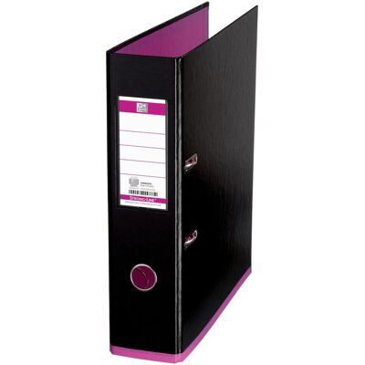 Elba, Ordner, Ordner myColour, Rückenbreite: 80 mm, schwarz-pink DIN A4, Einband aussen (A4, 80 mm, 1 Stk.) Elba, Ordner, Ordner myColour, Rückenbreite: 80 mm, schwarz-pink DIN A4, Einband aussen (A4, 80 mm, 1 Stk.)