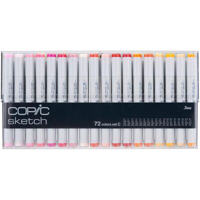 COPIC SKETCH C Set - 72 Farben - Alkoholvermarker - Kunstbedarf COPIC SKETCH C Set - 72 Farben - Alkoholvermarker - Kunstbedarf