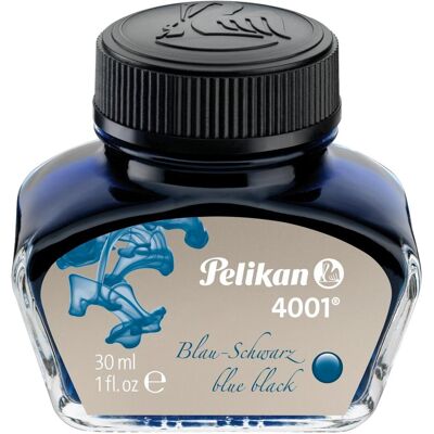 Pelikan Ersatzpatronen + Tintenfass, Tintenglas 4001 (Blau, Schwarz, 1 Stk.) Pelikan Ersatzpatronen + Tintenfass, Tintenglas 4001 (Blau, Schwarz, 1 Stk.)