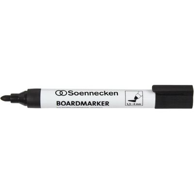 Soennecken, Marker, Whiteboardmarker Strichstärke: 1,5-4 mm Schreibfarbe: schwarz (1x) Soennecken, Marker, Whiteboardmarker Strichstärke: 1,5-4 mm Schreibfarbe: schwarz (1x)