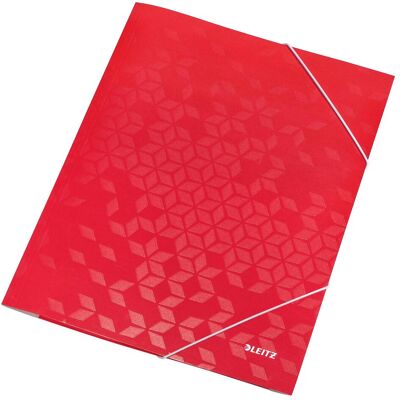 Leitz, Mappe, Gummizugmappe A4 Wow rot (A4, 1x) Leitz, Mappe, Gummizugmappe A4 Wow rot (A4, 1x)