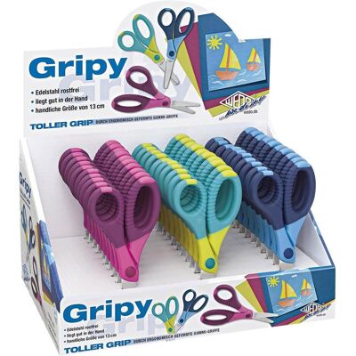 Wedo, Schere, Bastelschere Gripy, rund, L„nge: 130 mm, 30er Display (13 cm) Wedo, Schere, Bastelschere Gripy, rund, L„nge: 130 mm, 30er Display (13 cm)