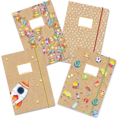 Papierdrachen, Mappe, 4 Sammelmappen - DIN A4 - Aquarell (A4, 4x) Papierdrachen, Mappe, 4 Sammelmappen - DIN A4 - Aquarell (A4, 4x)