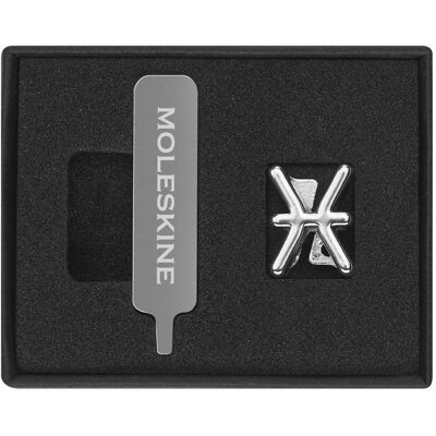 Moleskine, Heft + Block, Pins Pisces Silver (Kein Einband) Moleskine, Heft + Block, Pins Pisces Silver (Kein Einband)