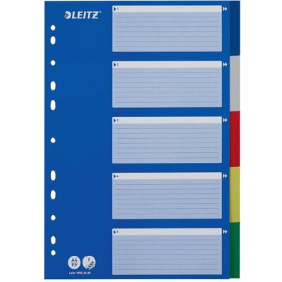 Leitz, Ordner Zubehör, PP-Register mit blauem Deckblatt, diverse Ausführungen, einzeln Leitz, Ordner Zubehör, PP-Register mit blauem Deckblatt, diverse Ausführungen, einzeln