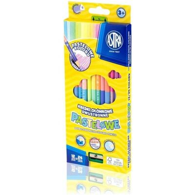 Astra, Bleistift, Doppelseitige Pastellstifte 12=24 (12x) Astra, Bleistift, Doppelseitige Pastellstifte 12=24 (12x)