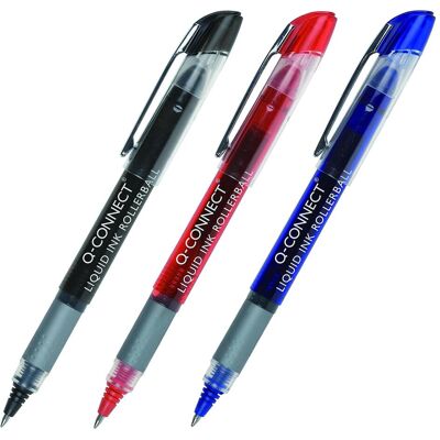 Q-Connect, Schreibstifte, Kugelschreiber 0,5 mm (Linie), rot (1x) Q-Connect, Schreibstifte, Kugelschreiber 0,5 mm (Linie), rot (1x)
