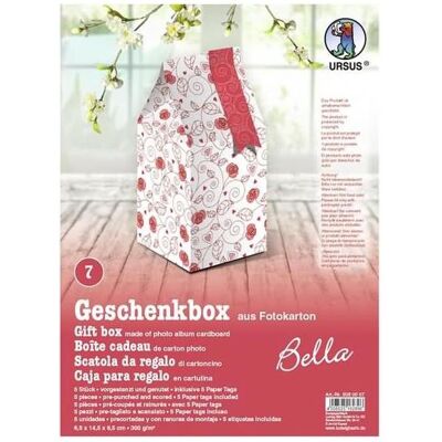 Magni, Geschenkverpackung, Ursus 5080007 - Geschenkbox aus Fotokarton Bella 7, 5 Stück (5x) Magni, Geschenkverpackung, Ursus 5080007 - Geschenkbox aus Fotokarton Bella 7, 5 Stück (5x)