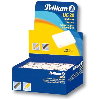 Pelikan Korrekturmittel, 0ARM20 Radiergummi Weiss 20 Stück Pelikan Korrekturmittel, 0ARM20 Radiergummi Weiss 20 Stück