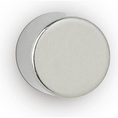 Maul, Magnet, Neodym-Scheibenmagnet 10 mm Haftkraft 4 kg silber Durchmesser 10 mm Hoehe 10 (10x) Maul, Magnet, Neodym-Scheibenmagnet 10 mm Haftkraft 4 kg silber Durchmesser 10 mm Hoehe 10 (10x)