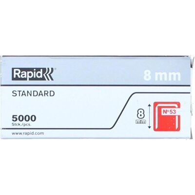 Rapid, Büroklammer, 8 mm N53 Büroklammern 5000 V Standard – MR-40108658 (5000x) Rapid, Büroklammer, 8 mm N53 Büroklammern 5000 V Standard – MR-40108658 (5000x)