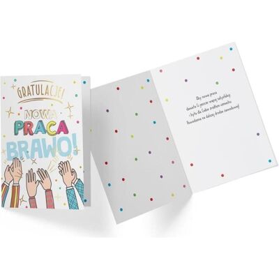 Kukartka, Grusskarte + Briefpapier, Karte B6 PP-2211 Herzlichen Glückwunsch, neuer Job (1 Stk.) Kukartka, Grusskarte + Briefpapier, Karte B6 PP-2211 Herzlichen Glückwunsch, neuer Job (1 Stk.)