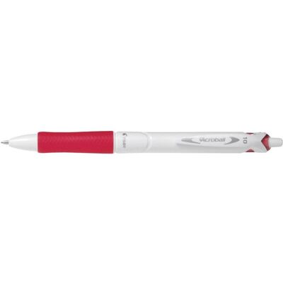Pilot, Schreibstifte, Druckkugelschreiber ACROBALL PURE WHITE, rot (1x) Pilot, Schreibstifte, Druckkugelschreiber ACROBALL PURE WHITE, rot (1x)