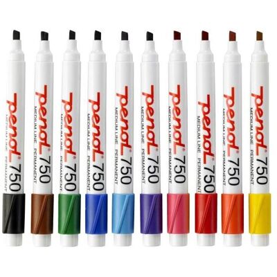 Penol, Marker, 750 Permanent-Marker Meissel, Violett (e) (10x) Penol, Marker, 750 Permanent-Marker Meissel, Violett (e) (10x)