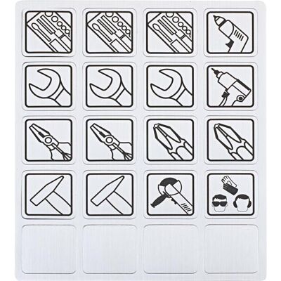 Magni, Etiketten, Magnetetiketten Symbole Werkzeug Magni, Etiketten, Magnetetiketten Symbole Werkzeug