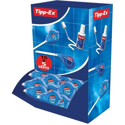 Bic, Korrekturmittel, Rettetape Tipp-Ex ECOlutions refill, 5 mm x 14 m, aeske a 15 stk. + 5 gratis Bic, Korrekturmittel, Rettetape Tipp-Ex ECOlutions refill, 5 mm x 14 m, aeske a 15 stk. + 5 gratis