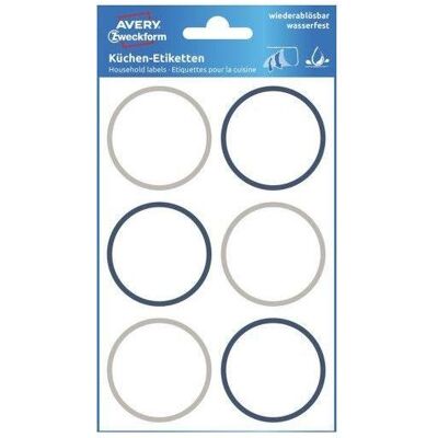 Avery Sticker, 63020 Ø 48 mm, 24 Etiketter, hvide med farvet ramme hvide med farvet ramme 190x110x1,7mm (4Ark (48 Sticker) Avery Sticker, 63020 Ø 48 mm, 24 Etiketter, hvide med farvet ramme hvide med farvet ramme 190x110x1,7mm (4Ark (48 Sticker)
