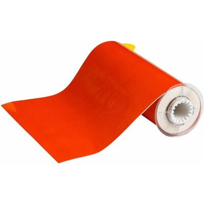 Brady, Etikettenrolle, B85-250x15-569-OR, Hochleistungs-Polyester, Orange, glänzend, 250.00 mm x 15.00 m, permanent (250 mm) Brady, Etikettenrolle, B85-250x15-569-OR, Hochleistungs-Polyester, Orange, glänzend, 250.00 mm x 15.00 m, permanent (250 mm)