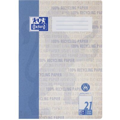 Oxford, Heft + Block, Recycling Schulheft, A4, Lineatur 21 (A4, Liniert) Oxford, Heft + Block, Recycling Schulheft, A4, Lineatur 21 (A4, Liniert)