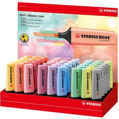STABILO, Marker, Textmarker BOSS ORIGINAL Pastel, 45er Display (45x) STABILO, Marker, Textmarker BOSS ORIGINAL Pastel, 45er Display (45x)