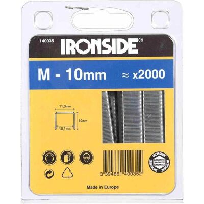 Ironside, Büroklammer, Heftklammer 10 mm,M (2000x) Ironside, Büroklammer, Heftklammer 10 mm,M (2000x)