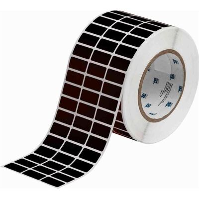 Brady, Etikettenrolle, THT-5-8117-10, Polyester, Schwarz, 25.40 x 12.70 mm, permanent, 3-bahnig (10000 E.) (85.09 mm) Brady, Etikettenrolle, THT-5-8117-10, Polyester, Schwarz, 25.40 x 12.70 mm, permanent, 3-bahnig (10000 E.) (85.09 mm)