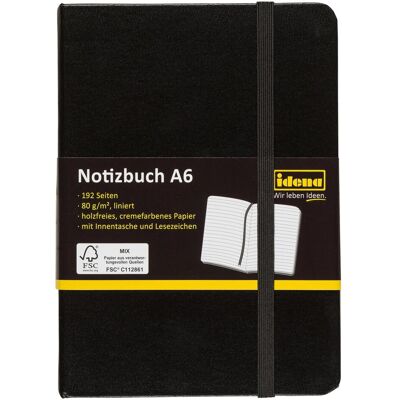 Idena, Heft + Block, Notizbuch (A6, Liniert, Harter Einband) Idena, Heft + Block, Notizbuch (A6, Liniert, Harter Einband)