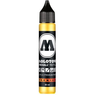 Molotow, Ersatzpatronen + Tintenfass, Nachfülltinte One4All für Permanentmarker 30ml zinkgelb (Gelb, 1 Stk.) Molotow, Ersatzpatronen + Tintenfass, Nachfülltinte One4All für Permanentmarker 30ml zinkgelb (Gelb, 1 Stk.)
