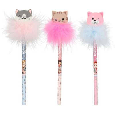 Depesche, Bleistift, - TOPModel Bleistift mit Radier-Topper CAT LOVE (1x) Depesche, Bleistift, - TOPModel Bleistift mit Radier-Topper CAT LOVE (1x)