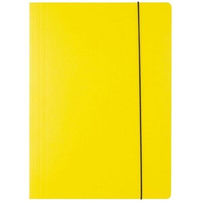 D.Rect, Mappe, A4-Kartonmappe mit Gummizug, gelb, 300g (A4) D.Rect, Mappe, A4-Kartonmappe mit Gummizug, gelb, 300g (A4)