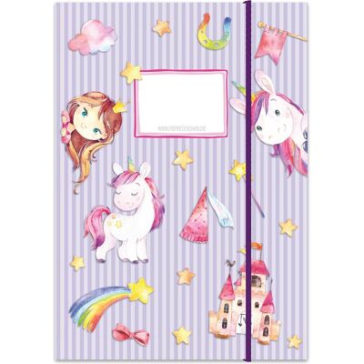 Papierdrachen, Mappe, Schulmappe 2er Set DIN A4 - Einhorn (VE 4) (4x) Papierdrachen, Mappe, Schulmappe 2er Set DIN A4 - Einhorn (VE 4) (4x)