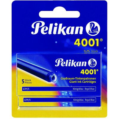 Pelikan Ersatzpatronen + Tintenfass, 4001 GTP/5 (Blau, 10 Stk.) Pelikan Ersatzpatronen + Tintenfass, 4001 GTP/5 (Blau, 10 Stk.)