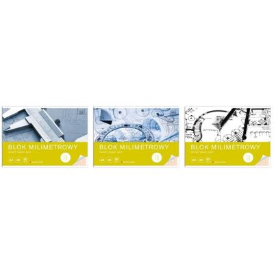 Interdruk, Heft + Block, Millimeterblock A4 20k weiss 10St. (A4) Interdruk, Heft + Block, Millimeterblock A4 20k weiss 10St. (A4)
