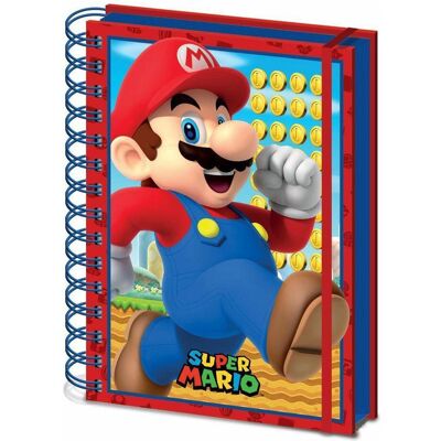 Pyramid Heft + Block, Mario - 3D A5 Notizbuch (A5, Liniert, Harter Einband) Pyramid Heft + Block, Mario - 3D A5 Notizbuch (A5, Liniert, Harter Einband)