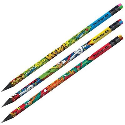 Berlingo, Bleistift, Hype MIX schwarzer Holzstift (2.20 mm, HB) Berlingo, Bleistift, Hype MIX schwarzer Holzstift (2.20 mm, HB)