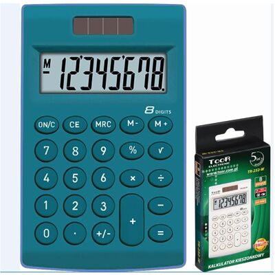 Toor Electronic, Taschenrechner, Rechner TR-252-B (Batteriebetrieb) Toor Electronic, Taschenrechner, Rechner TR-252-B (Batteriebetrieb)