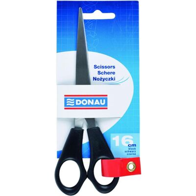 Donau, Schere, Büroschere, classic, 16cm, schwarz (16 cm) Donau, Schere, Büroschere, classic, 16cm, schwarz (16 cm)