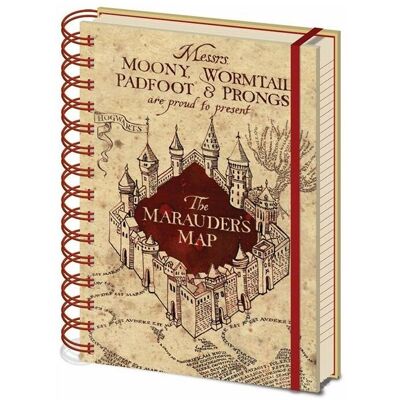 Pyramid Heft + Block, Harry Potter: Marauders Map A5 (A5, Liniert) Pyramid Heft + Block, Harry Potter: Marauders Map A5 (A5, Liniert)