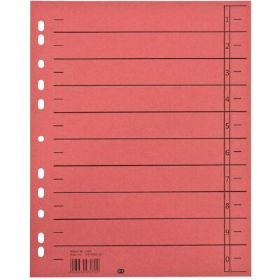 Soennecken, Ordner Zubehör, Trennblatt oeco 1459 A4 230g Karton rt 100St. Soennecken, Ordner Zubehör, Trennblatt oeco 1459 A4 230g Karton rt 100St.