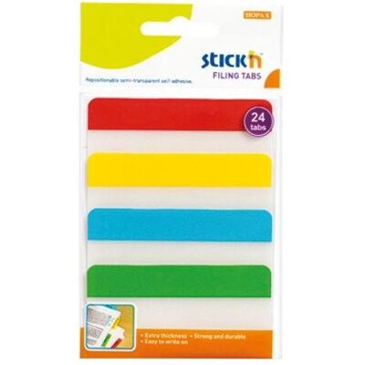 Stick´n, Haftnotiz, Stickn ZAKŁADKA IND.STICK N PRZEZR. 38X76MM 4 K - 21609 (76 x 38 mm) Stick´n, Haftnotiz, Stickn ZAKŁADKA IND.STICK N PRZEZR. 38X76MM 4 K - 21609 (76 x 38 mm)