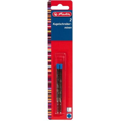 Herlitz, Ersatzpatronen + Tintenfass, KGS-Minen intern.2er Blau 8608804 (Blau, 1 mm, 2 Stk.) Herlitz, Ersatzpatronen + Tintenfass, KGS-Minen intern.2er Blau 8608804 (Blau, 1 mm, 2 Stk.)
