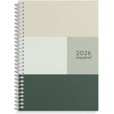 Mayland-Burde, Kalender, kalendarz tygodniowy w poziomie z teksturowanym wykończeniem 2026 Mayland-Burde, Kalender, kalendarz tygodniowy w poziomie z teksturowanym wykończeniem 2026