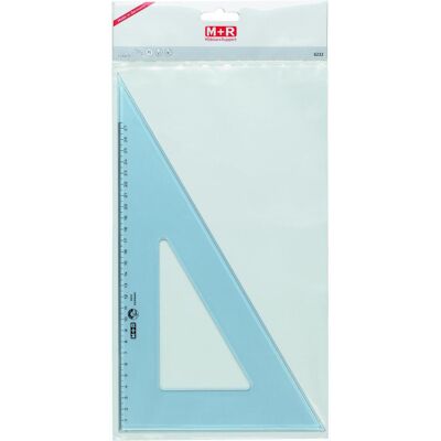 M+r, Lineal, Winkel 60Grad 37cm rauchtransparent Skala 27cm (39 cm, Kunststoff) M+r, Lineal, Winkel 60Grad 37cm rauchtransparent Skala 27cm (39 cm, Kunststoff)