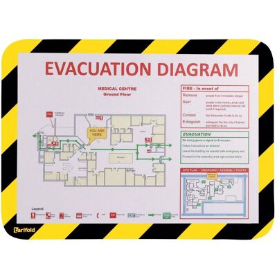 Tarifold, Informationsschild, BIELLA Rahmen-Sichttafel Safety A4 gelb/schwarz selbstklebend Tarifold, Informationsschild, BIELLA Rahmen-Sichttafel Safety A4 gelb/schwarz selbstklebend