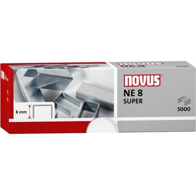 Novus, Büroklammer, Heftklammer Produktverwendung: Elektrohefter Typbezeichnung der Heftklammern: NE8 SUP (5000x) Novus, Büroklammer, Heftklammer Produktverwendung: Elektrohefter Typbezeichnung der Heftklammern: NE8 SUP (5000x)