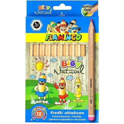 Titanum, Malstifte, Jumbo Bigy Natural Bleistifte, 12 Farben (12x) Titanum, Malstifte, Jumbo Bigy Natural Bleistifte, 12 Farben (12x)