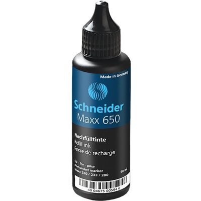 Schneider, Marker, Nachfülltinte 650 schwarz (1x) Schneider, Marker, Nachfülltinte 650 schwarz (1x)