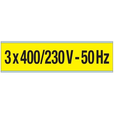Brady, Etiketten, Kennzeichnungen für Leitungen und Stromspannung, 400 V, 230 V, 50 Hz Brady, Etiketten, Kennzeichnungen für Leitungen und Stromspannung, 400 V, 230 V, 50 Hz