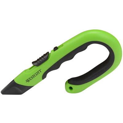 Westcott, Cutter, Keramik-Cutter Utility, Klinge: 31 mm, grün Sicherheits-Cutter, rückfedernde Keramikklinge Westcott, Cutter, Keramik-Cutter Utility, Klinge: 31 mm, grün Sicherheits-Cutter, rückfedernde Keramikklinge