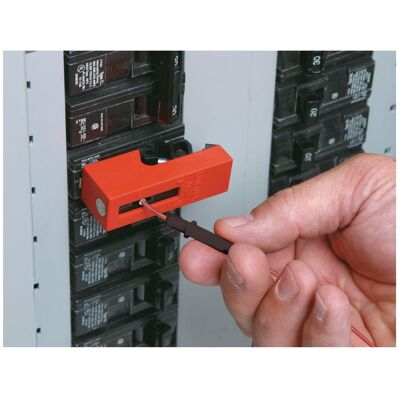 Brady, Etiketten, EZ Panel Loc(TM) Snap-On Verriegelung für Schutzschalter, Äusserst schlagfeste Isoplast-Polym Brady, Etiketten, EZ Panel Loc(TM) Snap-On Verriegelung für Schutzschalter, Äusserst schlagfeste Isoplast-Polym